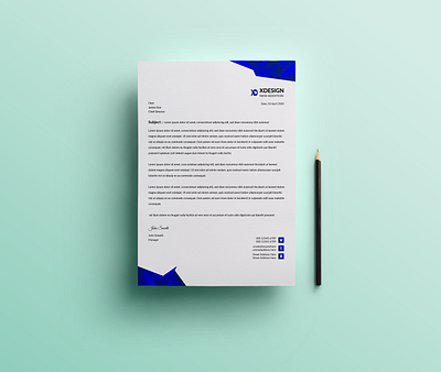 modern abstract colorful letterhead design with clean design a4 abstract brochure business clean colorful contract corporate corporation flyer formal headline layout leaflet letter letterhead mockup page print vector