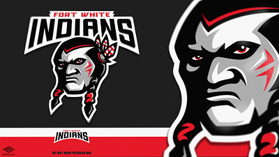 Fort White Indians sport logo esports gaming graphic logo logotype mascot mascot logo sport sports vector