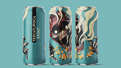 OMEYOCAN – TEZCATLIPOCA brand design branding branding and identity craftbeer design graphicdesgn illustraion typedesign typography