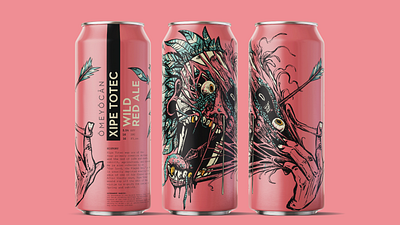 OMEYOCAN – XIPE TOTEC brand design branding branding and identity craftbeer design graphicdesgn illustraion typedesign typography