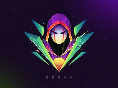 Scryng Wizard Illustration assasin brand branding colorful colorfull designs esports games gaming icon illustration illustrations logo masculine modern veil wizard