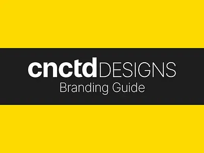 CNCTD Designs Branding Guide branding branding design design flat illustrator logo logo design minimal minimalist vector
