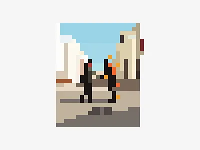 Pink Floyd - Minimalist Pixel Art illustrator minimalistic pink floyd pixelart