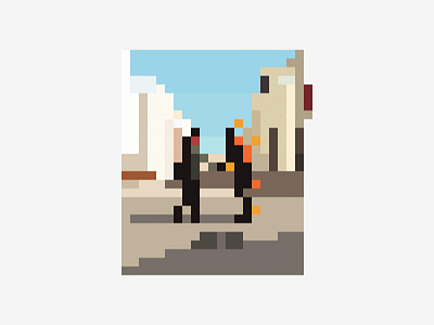 Pink Floyd - Minimalist Pixel Art illustrator minimalistic pink floyd pixelart