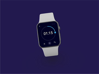 Countdown Timer Design-Apple Watch 014 app apple watch daily 100 challenge dailyui design minimal typography ui ux