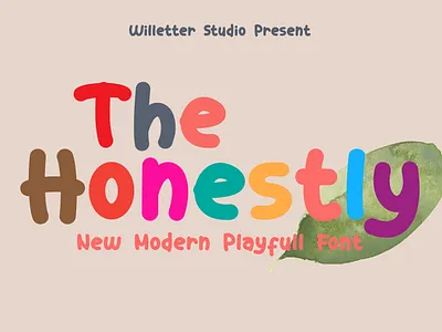 The Honestly branding design font design handletter handlettering illustration typography vector