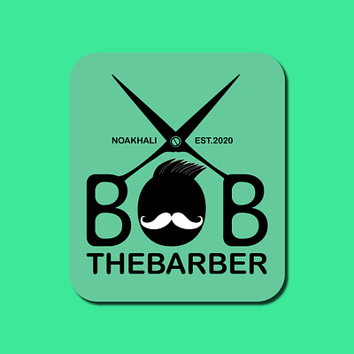 Barber shop logo BOB THE BARBER barber barberlogo barbershoplogo creative creative logo dailylogo dailylogochallenge illustrator logo logodesign logos logotype stay home stay safe