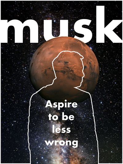 Elon Musk Aspire Poster elon musk poster poster design