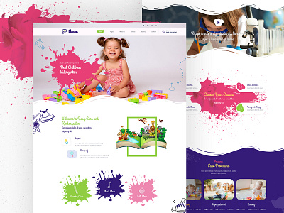 Kindergarten creative design ui