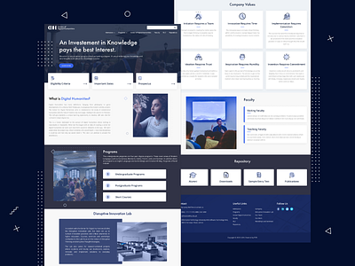 Digital Humanities | Landing Page cards creative design landing page ui website