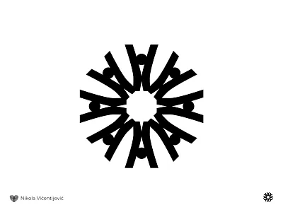 Human star beauty logo black and white circle design human human logo logo minimalist star logo star wars