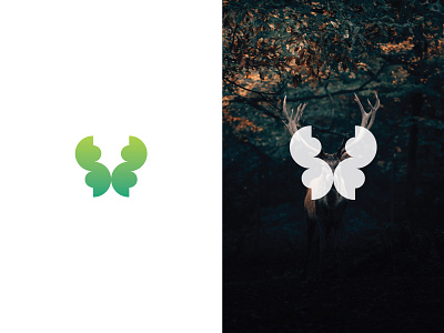 modern deer logo design animal logo brand identity creative logo deer head deer logo elegant logo flat logo geometric logo head logo logo mark modern logo