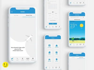 Travel Sense app branding design flat illustration illustrator minimal ui ux xd