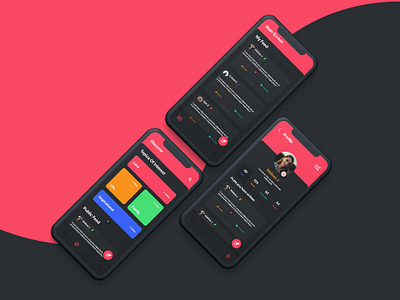 Socializing App for writers app design appdesign darkmode design dribbble rebound ui userinterface writers