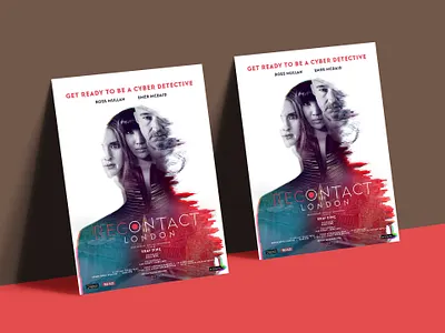 Recontact London Poster ad brading branding design designs illustration landing page logo logos mobile game mobile game poster mobile game ui poster tolga tasci typography ui ux uxui vector website