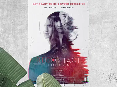 Recontact London Poster branding design illustration landing page logo mobile game poster poster poster design posters recontact london tolga tasci typography ui ux website
