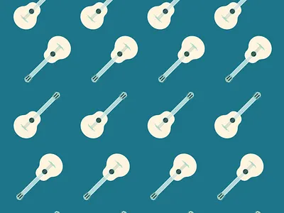 Guitar pattern 2 green guitar pattern