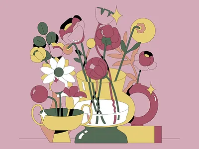 Mother's Day bouquet floral graphic illustration mothersday