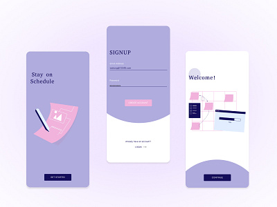 DailyUI Challenge #01 signup app dailyui design illustration ui