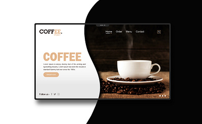 COFFEE POINT. adobe illustrator ui