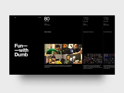 podcast site design podcast typogaphy ui web website