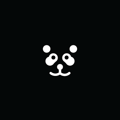 Reversed panda art branding design icon illustration illustrator logo logo design logodesign logos logotype minimal vector