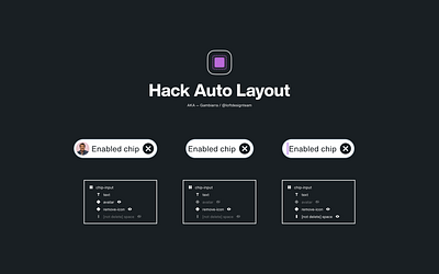 Hack Auto Layout / Figma buttons chips design system figma hack tags