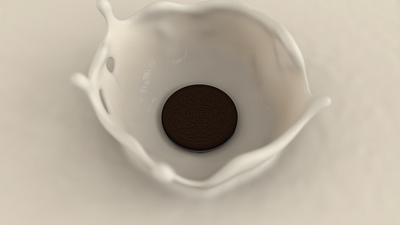 Oreo Splash advertising animation food and drink houdini motion design motion graphics redshift3d