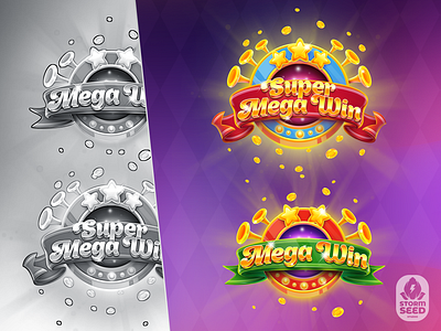 Super Mega Win – Jump! 2 branding concept art design game art game design graphic design illustration logo ui