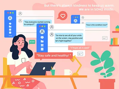 阿里巴巴贺卡插画设计 插画