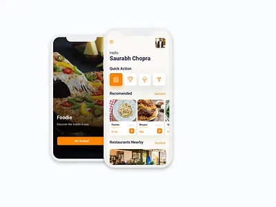 Foodie - Food delivery app app delivery app design fooddelivery ui uidesign ux