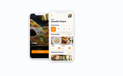 Foodie - Food delivery app app delivery app design fooddelivery ui uidesign ux