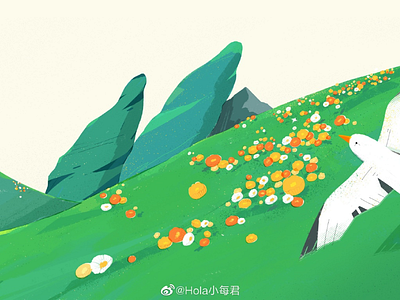 From Up on Field Poppy Hill calendar flower illustration summer