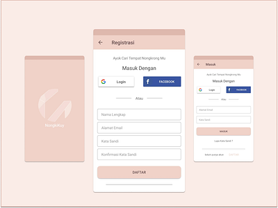 Registrasi And Login Page login page register