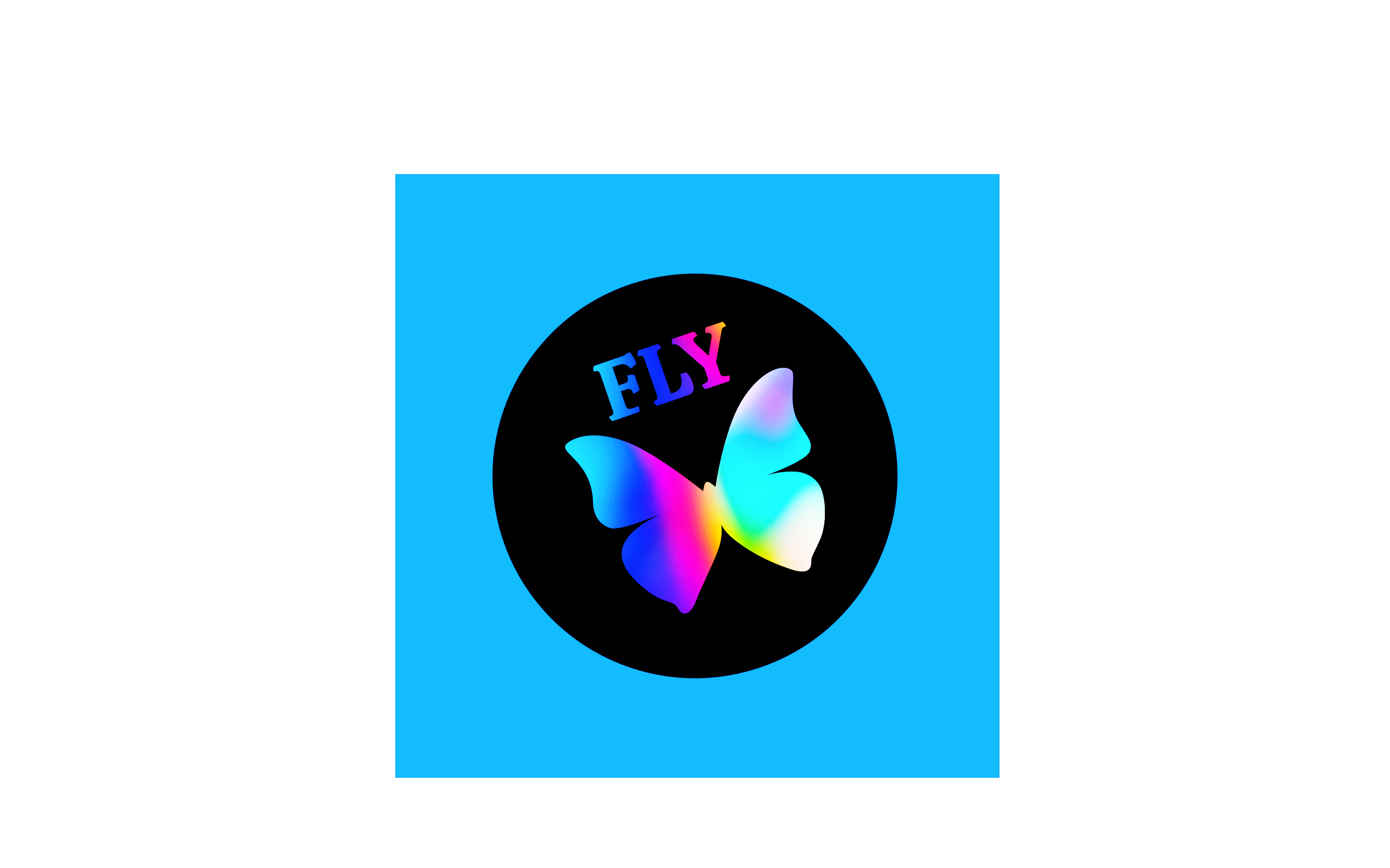Example of Holographic Butterfly Sticker