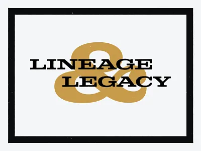 Lineage & Legacy brand branding cincinnati collateral design grain midwest simple texture typography vintage