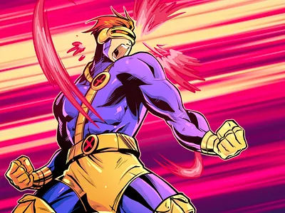 Cyclops anime character design comic comic book comics cyclops draw drawing illustration manga mutant x men xmen