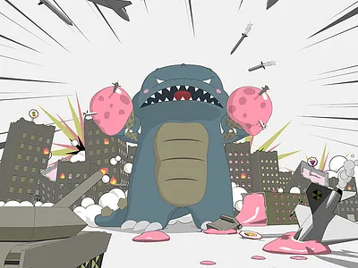 Godzelato | Eat this! characterdesign design illustration spacerabbit spacerabbitstudio