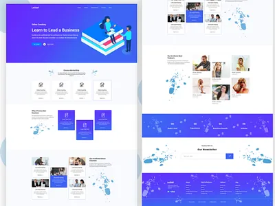 Online Coaching Landing page design. logo blog bundle business corporate logo design magazine modern portfolio shop social network template theme ui kit