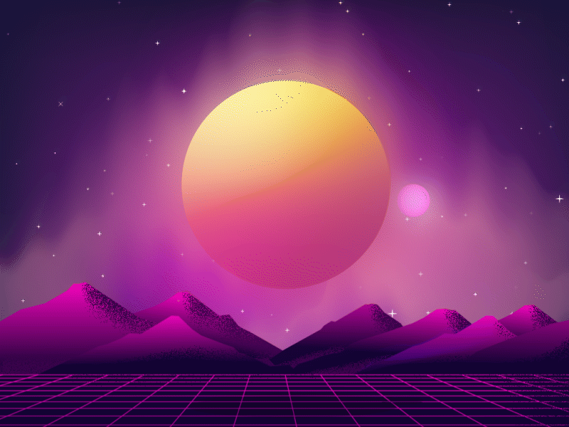 Moon Vaporwave adobe aftereffects aftereffects branding characterdesign charater design flat design flatdesign moon motion design motion graphic vaporwave