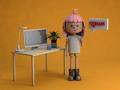 3D Self-portrait 3d 3d modeling c4d character design