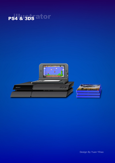 PS4&3DS 3ds illustration ps4