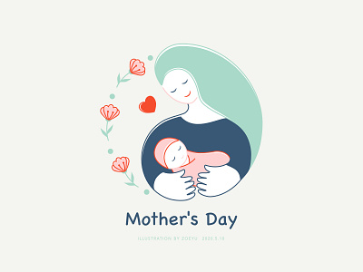Mother’s Day affinity designer art baby design flower illustraion illustrator mother mothersday vector vector illustration