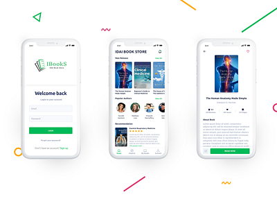 IBooks - Online Book Store book book store design indonesia mobile simple store ui user interface
