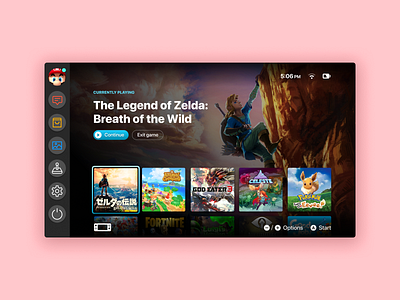 Project Redo #4 - Nintendo Switch clean design nintendo nintendoswitch simple ui