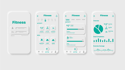 Fitness UI design fintess app ui ui ux