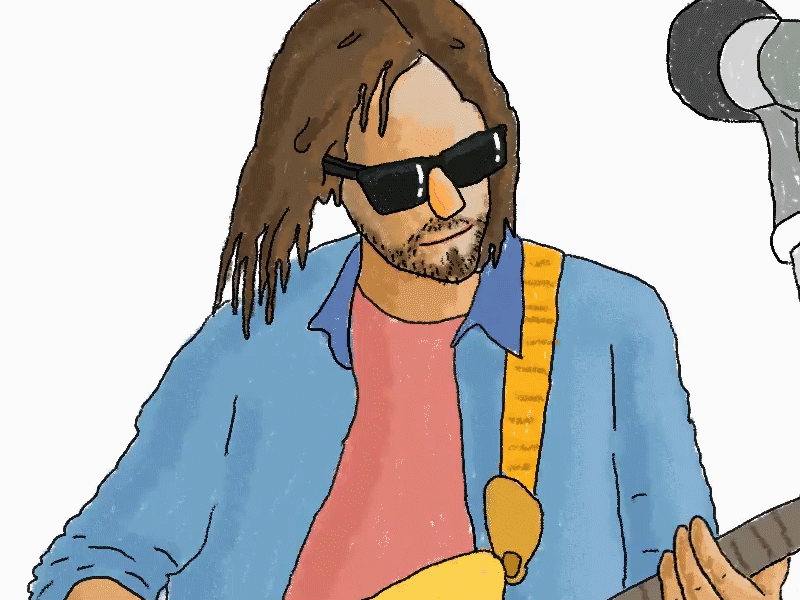 kevin parker animation animation 2d band design guitar illustration micro animation microanimation pond tame impala