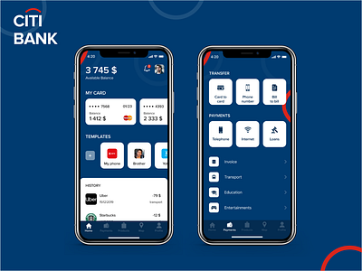 Citi bank app app bhsad bhsadmad design figma iambritankastudent mad6