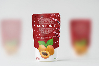 Sun Fruit Package apricot dried fruits food package logo logotype package packagedesign