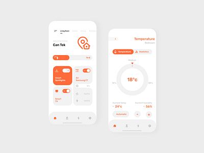 Smart Home App app app design design mobile mobile app mobile app design mobile design mobile ui uı uıdesign